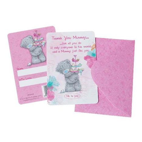 Thank You Mummy Me to You Bear Message Card £0.75